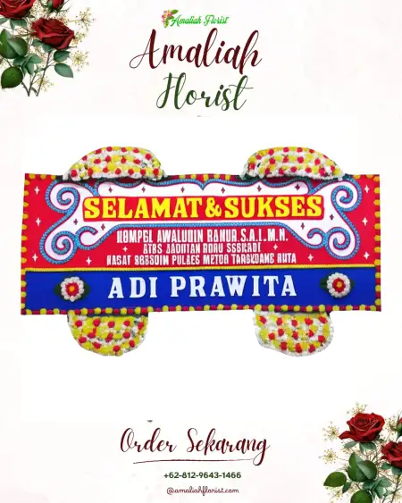 Papan Bunga Ucapan Selamat Lodoyong